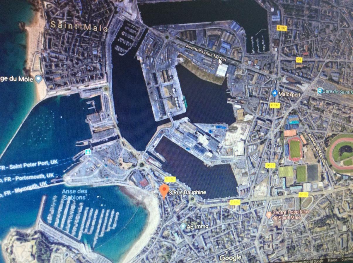 Le Dauphine 20M De La Plage Saint-Malo Eksteriør billede